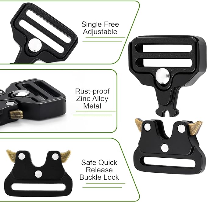 1" Tactical Cobra Style Buckle Made With Alloy- Hardware