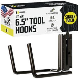 Extra-Wide E track Tool Hooks, 6.5" Deep