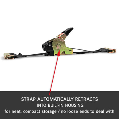 1 inch x 6 ft E track Retractable Ratchet Straps