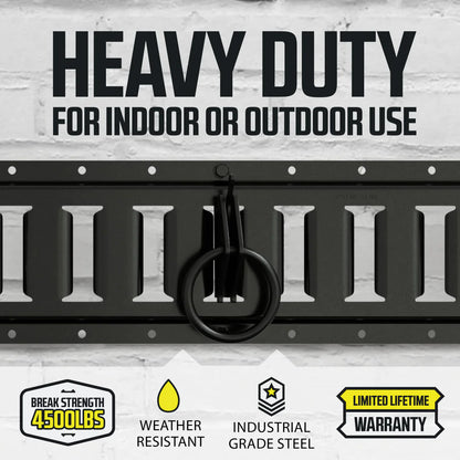 2" E track O-Ring Tie-down, Standard Duty - 1,500 lbs.