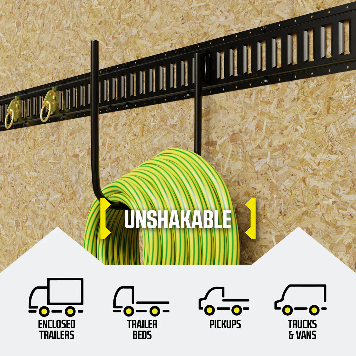 Heavy-Duty 9" E track Large U-Hanger